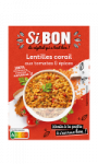 Lentilles corail, tomates & épices Si Bon