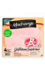 Jambon blanc découenné label rouge 4 tranches Madrange