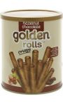 Hazelnut Chocolate  Crispy Golden Rolls