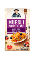 Céréales muesli myrtille & baies de goji Quaker
