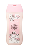 Crème de douche relaxante parfum fleur de cerisier et poudre de riz Carrefour Soft