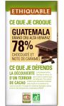 Chocolat noir 78% Guatemala Ethiquable